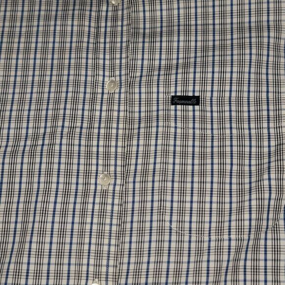 RARE FACONNABLE Albert Goldberg France Mens Dress Button Up Casual Plaid Shirt S - Picture 10 of 16
